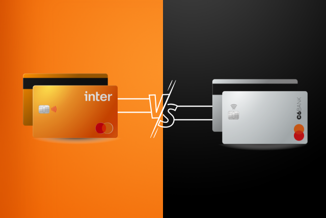 C6 x Banco Inter: quem tem o melhor cartão de crédito?