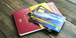 Passaporte e cartões de crédito