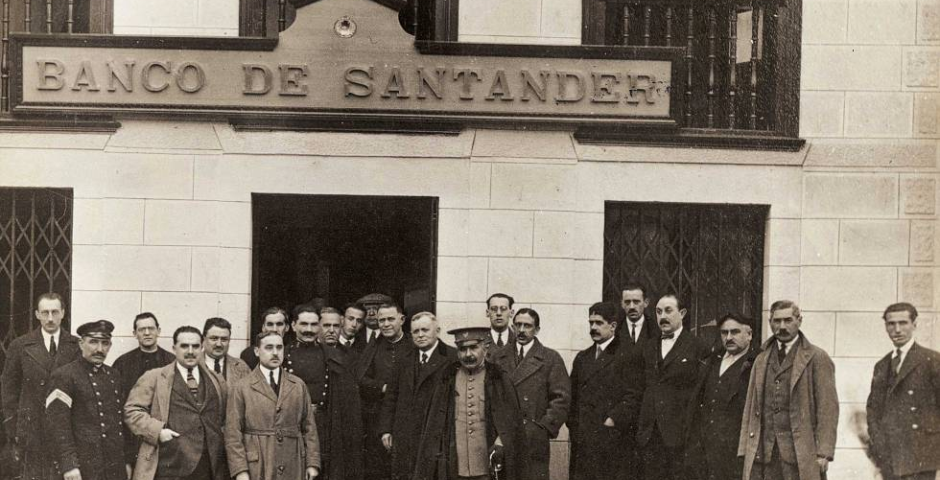 foto antiga do banco santander