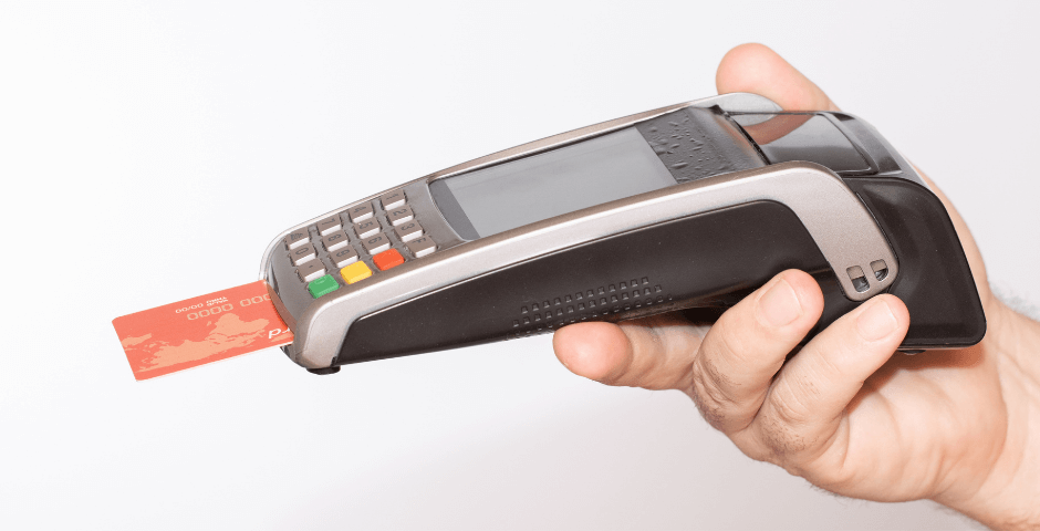 Máquina de cartão de crédito e débito