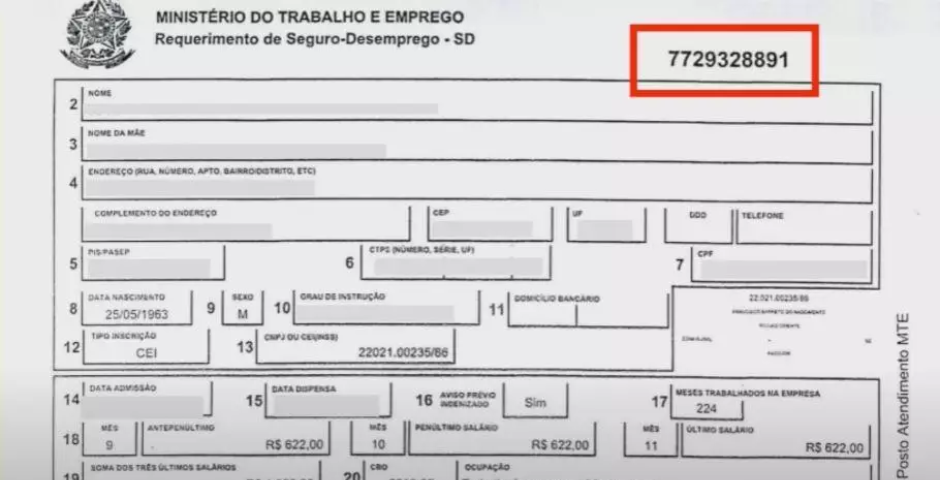 número do requerimento do seguro-desemprego (como solicitar o seguro-desemprego)
