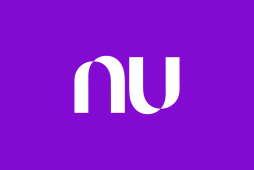 logotipo nubank em um fundo roxo