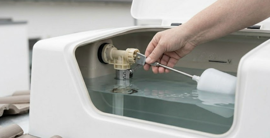 Atenção ao transbordamento da caixa d’água