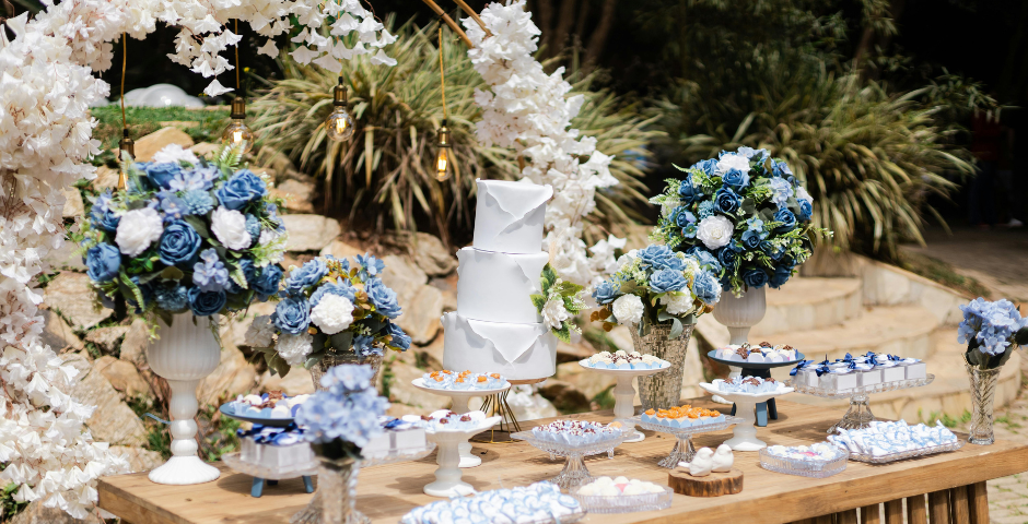 mini recepção para um um casamento simples e barato