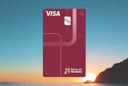 cartão BNB Visa Classic Básico com paisagem ao fundo