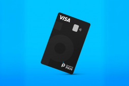 cartão Pan Consignado em um fundo azul