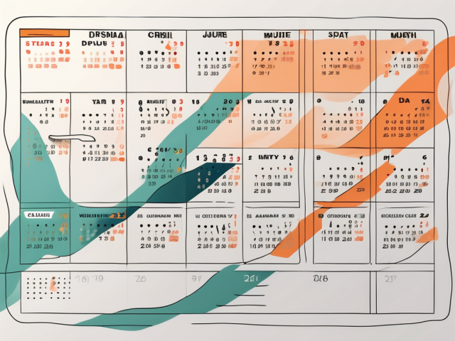 A calendar with a credit card placed on a specific date