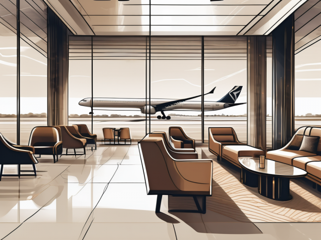 A luxurious vip lounge at galeão airport