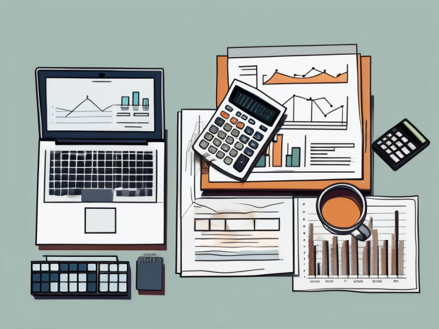 A desk with various financial documents