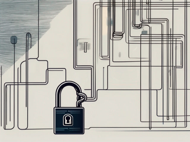 A credit card and a padlock