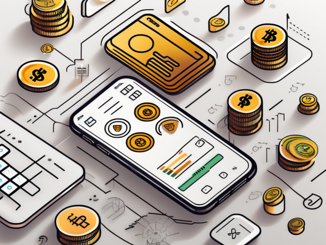 A digital bank app interface on a smartphone screen