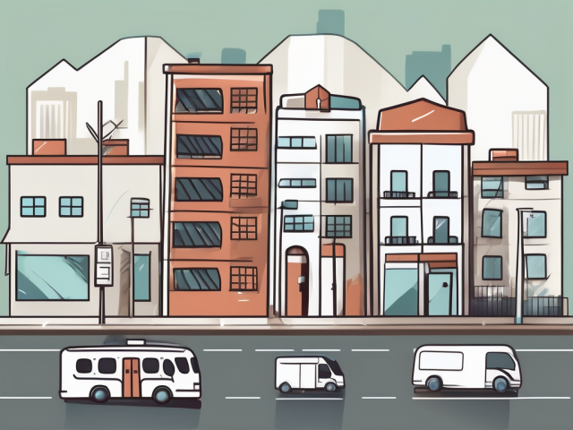 An argentine cityscape with various cost of living indicators like housing