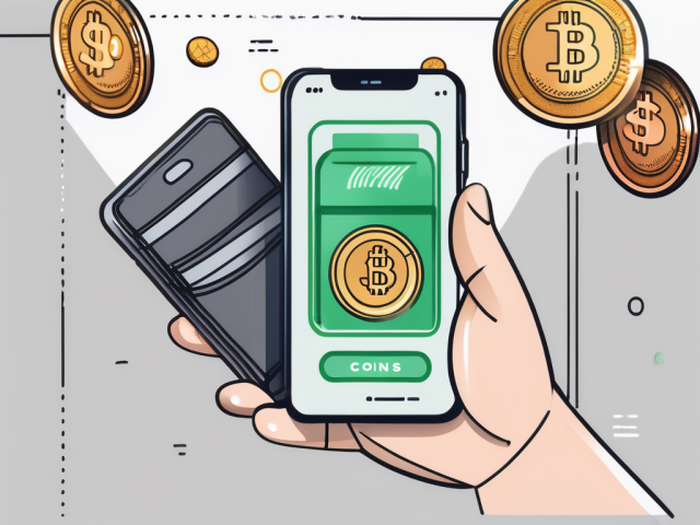 A smartphone displaying the kwai app interface with coins symbolizing earnings