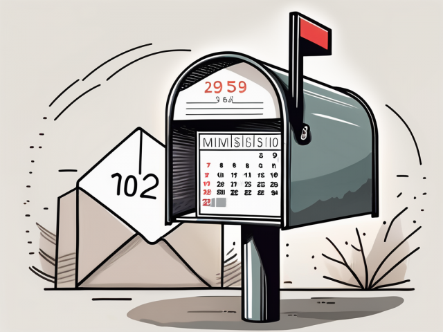 A mailbox with an envelope sticking out
