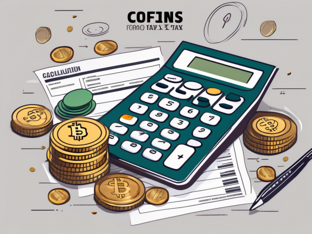 A brazilian tax form surrounded by symbolic elements like coins