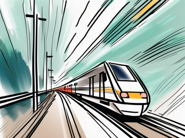 A speeding train ticket
