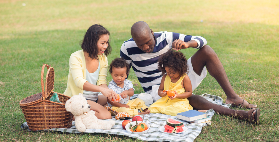 piquenique no parque- crianças de férias