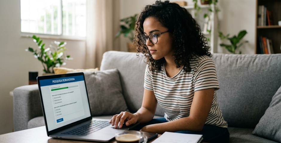 Faça pesquisas remuneradas online