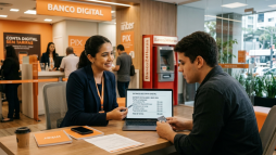 Taxas cobradas em uma conta digital