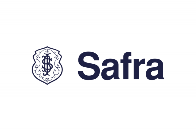 logotipo do banco safra em um fundo branco