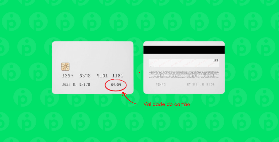 validade do cartão de crédito