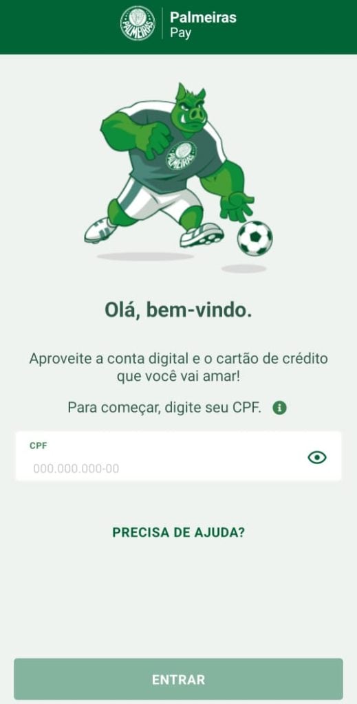 Cadastro Palmeiras Pay