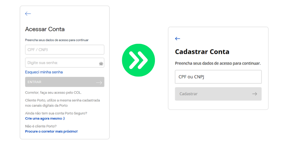 Como se cadastrar na PortoPlus