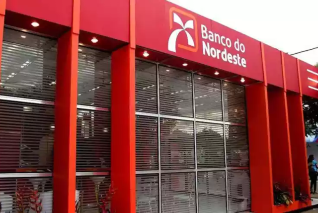 fachada de uma agência do banco do nordeste