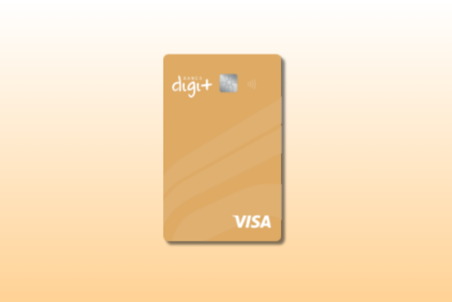 cartão digimais gold em um fundo branco e dourado