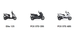 Opções de Scooter da Honda