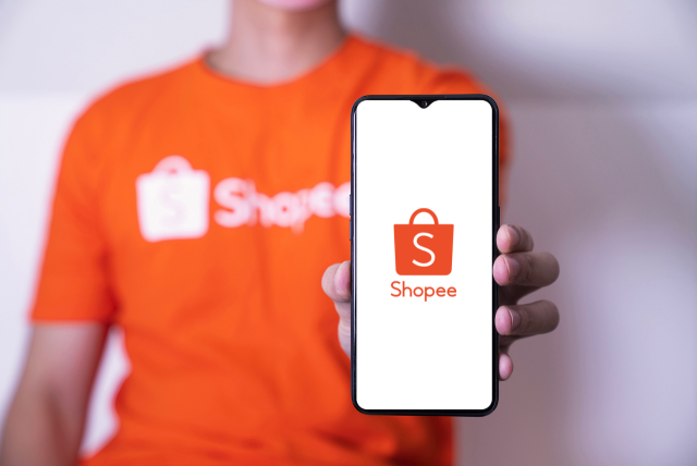 Tela do aplicativo da Shopee