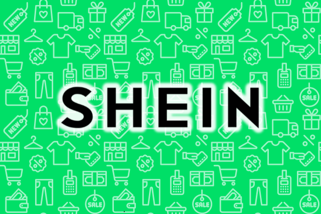 logotipo da shein em um fundo verde para simbolizar a black friday shein