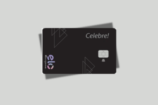 cartão Leroy Merlin Celebre! Black em um fundo cinza