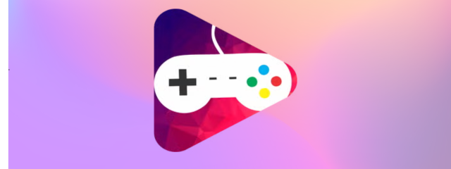 fundo colorido com game station- jogue e ganhe dinheiro