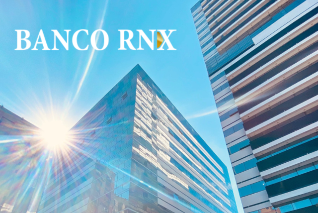 Fachada da sede do banco RNX