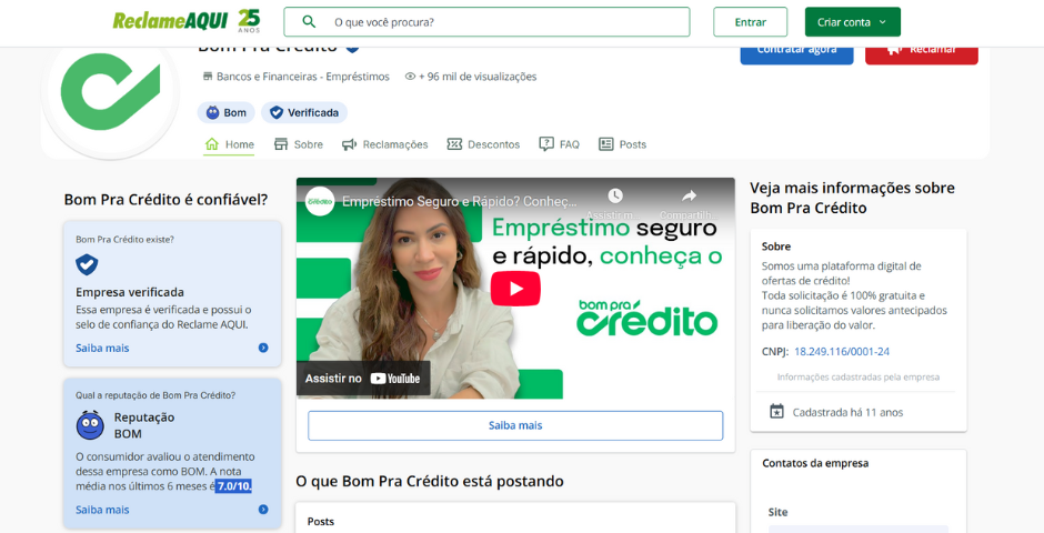 Bom Pra Crédito é confiável
