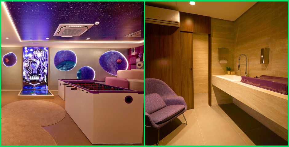 sala de jogos do lounge