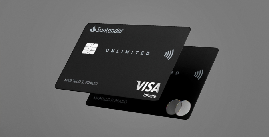 cartão Santander Unlimited Visa Infinite / Mastercard Black