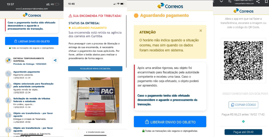 exemplos de como o golpe da taxação é aplicado