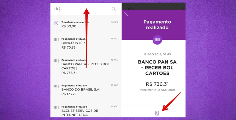 como tirar print no nubank