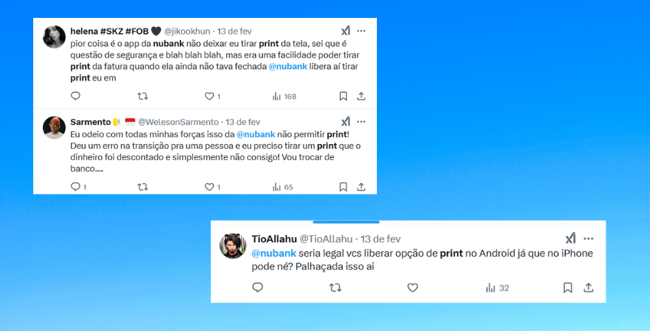 como tirar print no nubank
