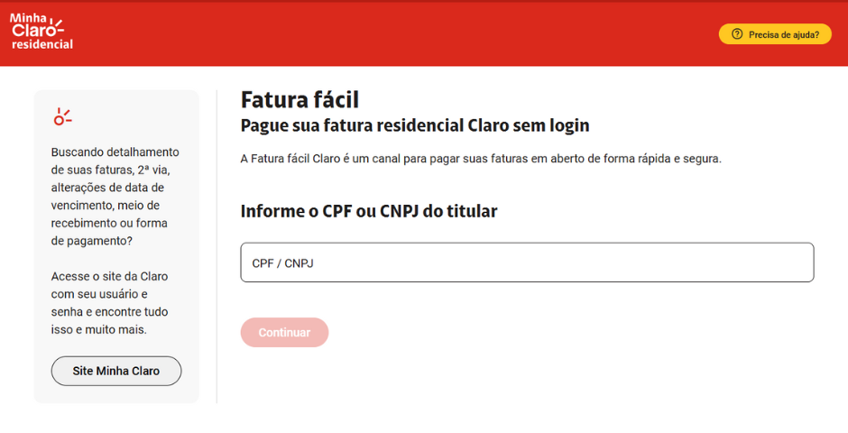 fatura fácil residencial