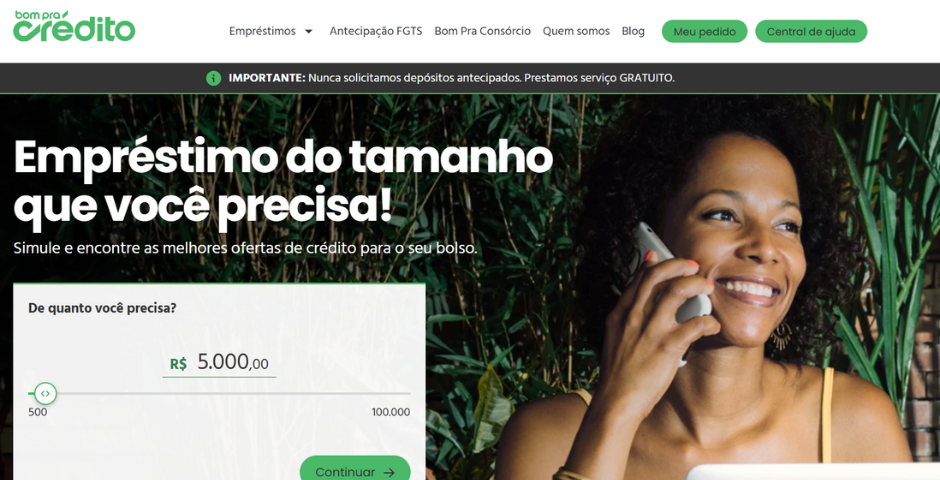 site da bom pra crédito
