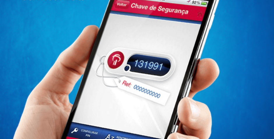 tela do app bradesco - Chave de Segurança app Bradesco