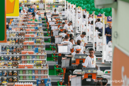 caixas de supermercado para representar atacadão aceita vr