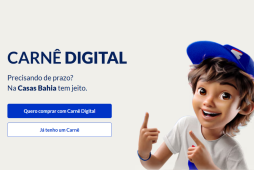 Carnê digital Casas Bahia
