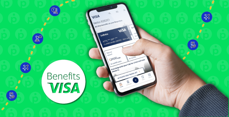 Tela app Visa Benefits
