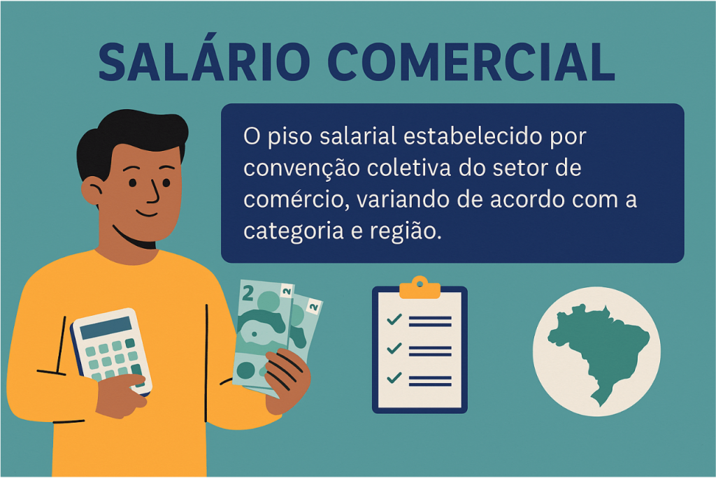 salário comercial infográfico
