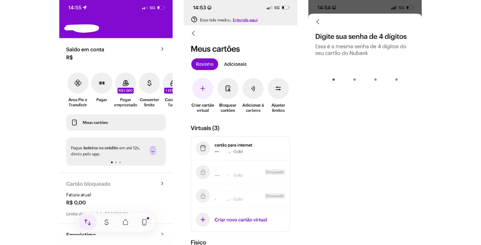 Como usar o cartão virtual Nubank por aproximação no celular