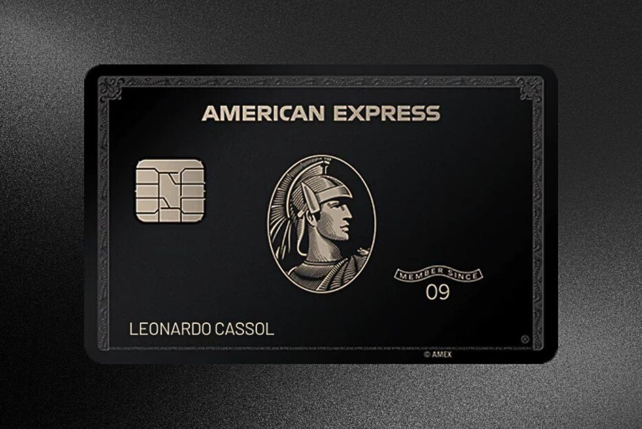 American Express cartões - black